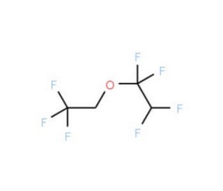 1,1,2,2-Tetrafluoroethyl 2,2,2-trifluoroethyl ether (CAS 406-78-0) - chemical structure image