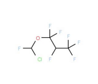 1,1,2,3,3,3-Hexafluoropropyl chlorofluoromethyl ether (CAS 56860-86-7) - chemical structure image