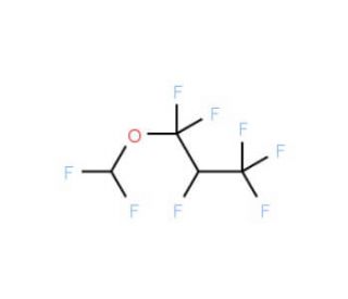 1,1,2,3,3,3-Hexafluoropropyl difluoromethyl ether (CAS 56860-85-6) - chemical structure image