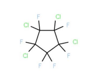 1,1,2,3,4,5-Hexafluoro-2,3,4,5-tetrachlorocyclopentane (CAS 1453-38-9) - chemical structure image
