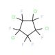 1,1,2,3,4,5-Hexafluoro-2,3,4,5-tetrachlorocyclopentane (CAS 1453-38-9) - chemical structure image