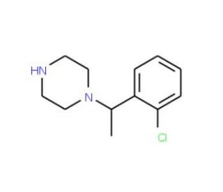 1-[1-(2-chlorophenyl)ethyl]piperazine - chemical structure image
