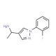 1-[1-(2-Fluorophenyl)-1H-pyrazol-4-yl]ethanamine - chemical structure image