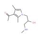 1-[1-(2-Hydroxy-3-methylamino-propyl)-2,4-dimethyl-1H-pyrrol-3-yl]-ethanone - chemical structure image