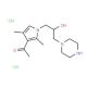 1-[1-(2-Hydroxy-3-piperazin-1-yl-propyl)-2,4-dimethyl-1H-pyrrol-3-yl]-ethanone dihydrochloride - chemical structure image