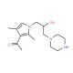 1-[1-(2-Hydroxy-3-piperazin-1-yl-propyl)-2,4-dimethyl-1H-pyrrol-3-yl]-ethanone - chemical structure image