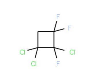 1,1,2-Trichloro-2,3,3-trifluorocyclobutane (CAS 697-17-6) - chemical structure image
