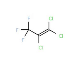1,1,2-Trichloro-3,3,3-trifluoroprop-1-ene (CAS 431-52-7) - chemical structure image