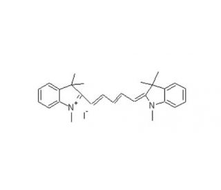 1,1,3,3,3,3-Hexamethylindodicarbocyanine iodide (CAS 36536-22-8) - chemical structure image 