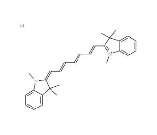 1,1,3,3,3`,3`-Hexamethylindotricarbocyanine Iodide (CAS 19764-96-6) - chemical structure image