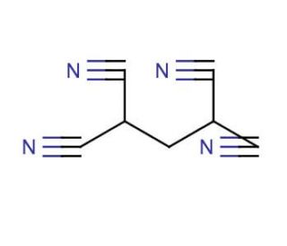 1,1,3,3-Propanetetracarbonitrile (CAS 3695-98-5) - chemical structure image
