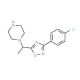 1-{1-[3-(4-chlorophenyl)-1,2,4-oxadiazol-5-yl]ethyl}piperazine - chemical structure image