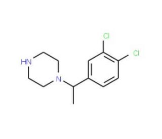 1-[1-(3,4-Dichloro-phenyl)-ethyl]-piperazine - chemical structure image
