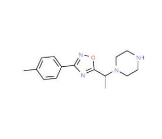 1-{1-[3-(4-methylphenyl)-1,2,4-oxadiazol-5-yl]ethyl}piperazine - chemical structure image
