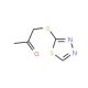 1-(1,3,4-thiadiazol-2-ylthio)acetone - chemical structure image
