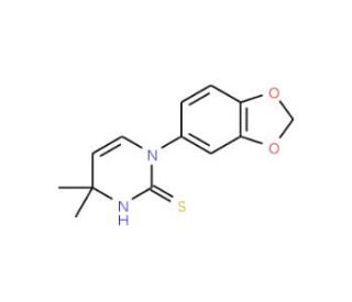 1-(1,3-Benzodioxol-5-yl)-4,4-dimethyl-1,4-dihydropyrimidine-2-thiol - chemical structure image