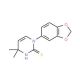 1-(1,3-Benzodioxol-5-yl)-4,4-dimethyl-1,4-dihydropyrimidine-2-thiol - chemical structure image