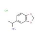 1-(1,3-benzodioxol-5-yl)ethanamine hydrochloride - chemical structure image