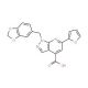 1-(1,3-benzodioxol-5-ylmethyl)-6-(2-furyl)-1H-pyrazolo[3,4-b]pyridine-4-carboxylic acid - chemical structure image
