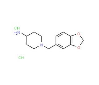 1-(1,3-Benzodioxol-5-ylmethyl)piperidin-4-aminedihydrochloride - chemical structure image