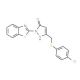 1-(1,3-Benzothiazol-2-yl)-3-{[(4-chlorophenyl)-thio]methyl}-1H-pyrazol-5-ol - chemical structure image