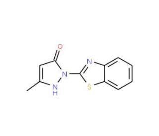 1-(1,3-Benzothiazol-2-yl)-3-methyl-1H-pyrazol-5-ol - chemical structure image