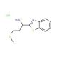 1-(1,3-benzothiazol-2-yl)-3-(methylthio)propan-1-amine hydrochloride - chemical structure image
