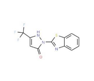 1-(1,3-Benzothiazol-2-yl)-3-(trifluoromethyl)-1H-pyrazol-5-ol - chemical structure image