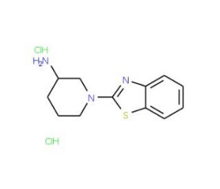 1-(1,3-Benzothiazol-2-yl)piperidin-3-aminedihydrochloride - chemical structure image