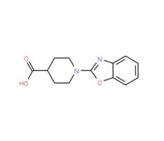 1-(1,3-benzoxazol-2-yl)piperidine-4-carboxylic acid (CAS 181811-46-1) - chemical structure image