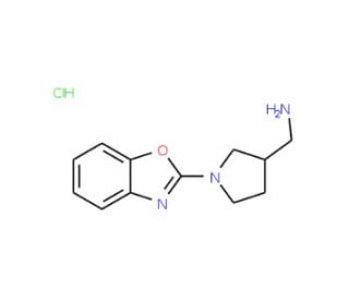 [1-(1,3-Benzoxazol-2-yl)pyrrolidin-3-yl]-methylamine hydrochloride - chemical structure image