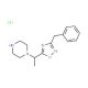 1-[1-(3-benzyl-1,2,4-oxadiazol-5-yl)ethyl]piperazine hydrochloride - chemical structure image