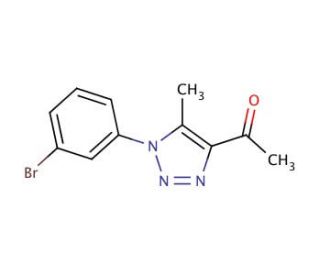 1-[1-(3-bromophenyl)-5-methyl-1H-1,2,3-triazol-4-yl]ethan-1-one - chemical structure image