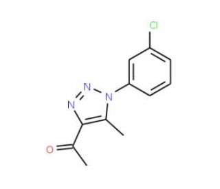 1-[1-(3-chlorophenyl)-5-methyl-1H-1,2,3-triazol-4-yl]ethan-1-one - chemical structure image