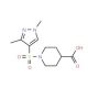 1-(1,3-Dimethyl-1H-pyrazole-4-sulfonyl)-piperidine-4-carboxylic acid (CAS 925145-54-6) - chemical structure image