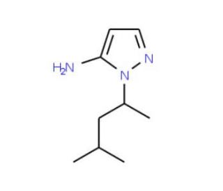 1-(1,3-dimethylbutyl)-1H-pyrazol-5-amine - chemical structure image