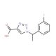 1-[1-(3-Fluoro-phenyl)-ethyl]-1H-[1,2,3]triazole-4-carboxylic acid - chemical structure image