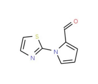 1-(1,3-Thiazol-2-yl)-1H-pyrrole-2-carbaldehyde (CAS 383136-31-0) - chemical structure image