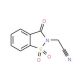 (1,1,3-Trioxo-1,3-dihydro-1lambda*6*-benzo[d]isothiazol-2-yl)-acetonitrile (CAS 52188-12-2) - chemical structure image