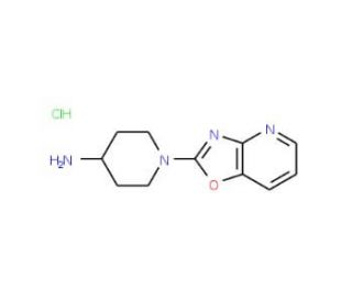 1-[1,3]Oxazolo[4,5-b]pyridin-2-ylpiperidin-4-amine hydrochloride - chemical structure image