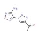 1-[1-(4-Amino-1,2,5-oxadiazol-3-yl)-1H-1,2,3-triazol-4-yl]ethanone - chemical structure image