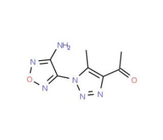 1-[1-(4-Amino-furazan-3-yl)-5-methyl-1H-[1,2,3]triazol-4-yl]-ethanone - chemical structure image
