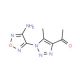 1-[1-(4-Amino-furazan-3-yl)-5-methyl-1H-[1,2,3]triazol-4-yl]-ethanone - chemical structure image
