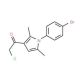1-[1-(4-bromophenyl)-2,5-dimethyl-1H-pyrrol-3-yl]-2-chloroethanone - chemical structure image