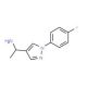 1-(1-(4-Fluorophenyl)-1H-pyrazol-4-yl)ethanamine - chemical structure image