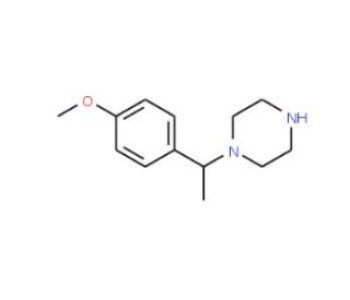 1-[1-(4-Methoxy-phenyl)-ethyl]-piperazine (CAS 517856-55-2) - chemical structure image