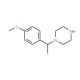 1-[1-(4-Methoxy-phenyl)-ethyl]-piperazine (CAS 517856-55-2) - chemical structure image