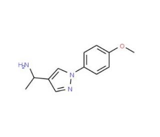 1-[1-(4-Methoxyphenyl)-1H-pyrazol-4-yl]ethanamine - chemical structure image
