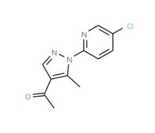 1-[1-(5-Chloro-2-pyridinyl)-5-methyl-1H-pyrazol-4-yl]-1-ethanone - chemical structure image