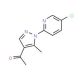 1-[1-(5-Chloro-2-pyridinyl)-5-methyl-1H-pyrazol-4-yl]-1-ethanone - chemical structure image